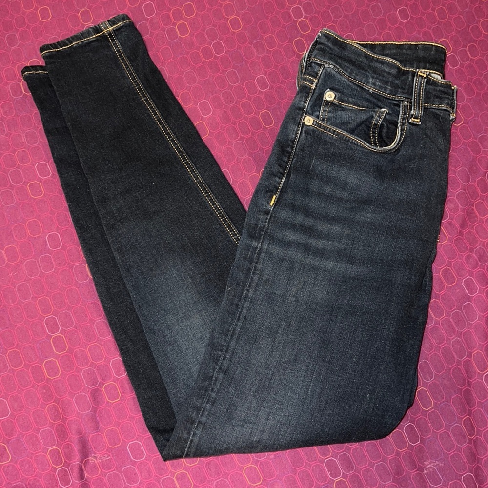 Rag & Bone Carmen Skinny Dark Blue Jeans Denim Stretch Fitted Casual 26 27 Cute